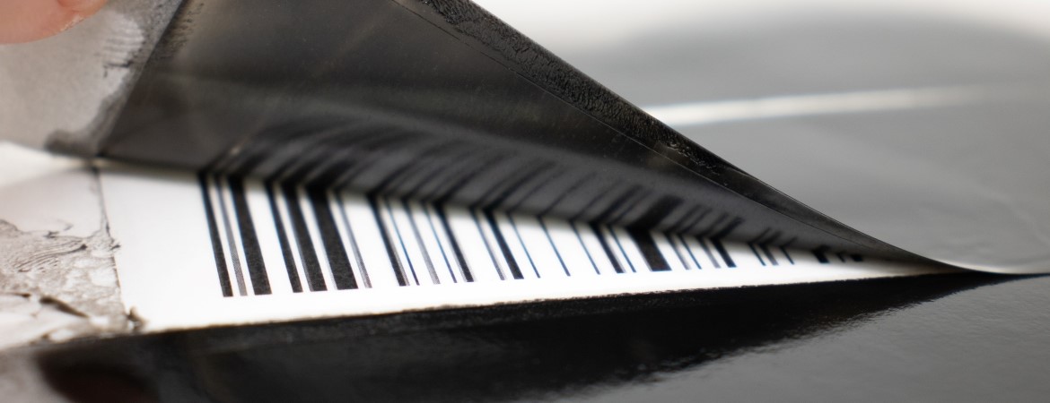 Etiquette transparente de masquage